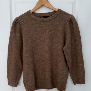 ONLY Women's Tan Crew Neck Sweater
